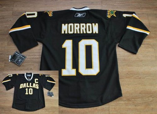 Jerseys Factory Cheap Stars #10 Brenden Morrow Embroidered Black