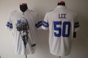 Jerseys Factory Cheap Nike Cowboys #50 Sean Lee White Men's Stit