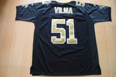 Jerseys Factory Cheap Saints #51 Jonathan Vilma Black Stitched N