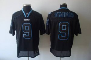 Jerseys Factory Cheap Lions #9 Matthew Stafford Lights Out Black