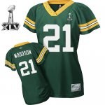 Jerseys Factory Cheap Packers #21 Charles Woodson Green Women's