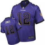 Jerseys Factory Cheap Nike Ravens #12 Jacoby Jones Purple Team C