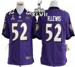 Jerseys Factory Cheap Nike Ravens #52 Ray Lewis Purple Team Colo