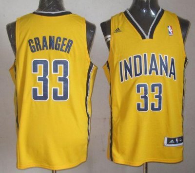 Jerseys Factory Cheap Pacers #33 Danny Granger Yellow Alternate