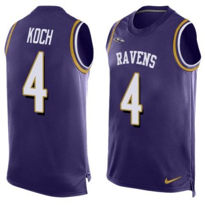 Jerseys Factory Cheap Nike Ravens #4 Sam Koch Purple Team Color