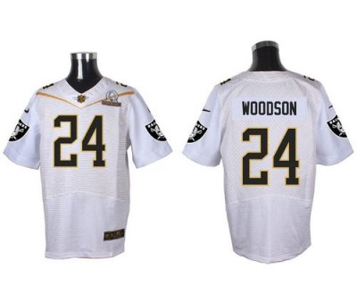 Jerseys Factory Cheap Nike Raiders #24 Charles Woodson White 201