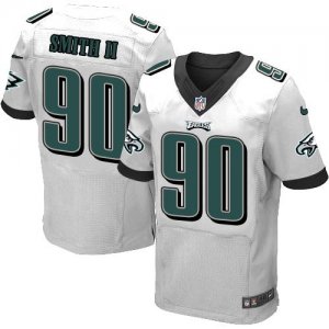 Jerseys Factory Cheap Nike Eagles #90 Marcus Smith II White Men'