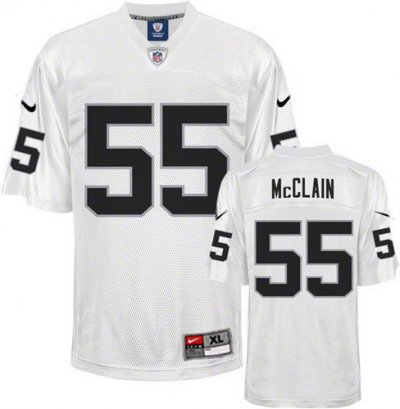 Jerseys Factory Cheap Nike Raiders #55 Rolando McClain White Sti