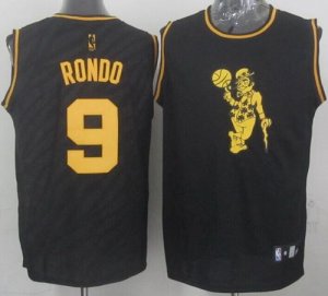 Jerseys Factory Cheap Celtics #9 Rajon Rondo Black Precious Meta