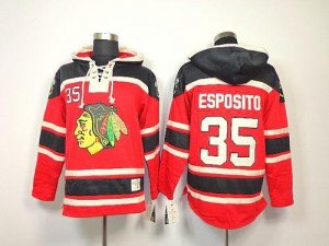 Jerseys Factory Cheap Blackhawks #35 Tony Esposito Red Sawyer Ho