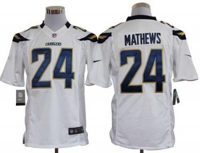 Jerseys Factory Cheap Nike Chargers #24 Ryan Mathews White Men's