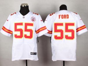 Jerseys Factory Cheap Nike Chiefs #55 Dee Ford White Men's Stitc