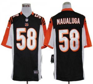 Jerseys Factory Cheap Nike Bengals #58 Rey Maualuga Black Team C