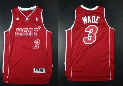 Jerseys Factory Cheap Heat #3 Dwyane Wade Red Pride Swingman Sti