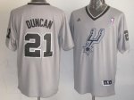 Jerseys Factory Cheap Spurs #21 Tim Duncan Grey 2013 Christmas D