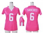 Jerseys Factory Cheap Nike Jets #6 Mark Sanchez Pink Draft Him N