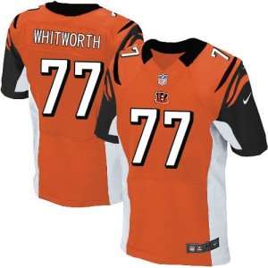 Jerseys Factory Cheap Nike Bengals #77 Andrew Whitworth Orange A