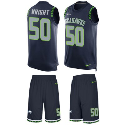 Jerseys Factory Cheap Nike Seahawks #50 K.J. Wright Steel Blue T