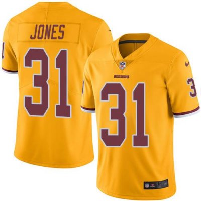 Jerseys Factory Cheap Nike Redskins #31 Matt Jones Gold Men's St