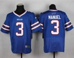 Jerseys Factory Cheap Nike Bills #3 EJ Manuel Royal Blue Team Co