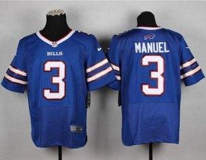 Jerseys Factory Cheap Nike Bills #3 EJ Manuel Royal Blue Team Co