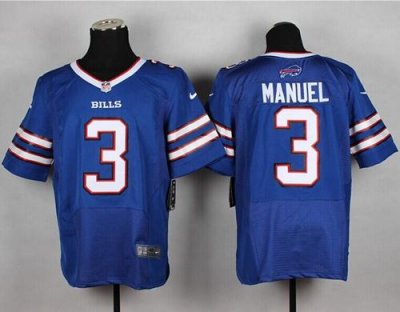 Jerseys Factory Cheap Nike Bills #3 EJ Manuel Royal Blue Team Co