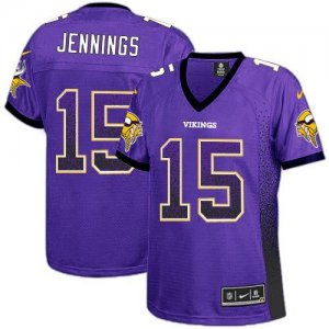 Jerseys Factory Cheap Nike Vikings #15 Greg Jennings Purple Team