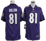 Jerseys Factory Cheap Nike Ravens #81 Anquan Boldin Purple Team