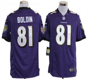 Jerseys Factory Cheap Nike Ravens #81 Anquan Boldin Purple Team