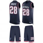 Jerseys Factory Cheap Nike Patriots #28 James White Navy Blue Te