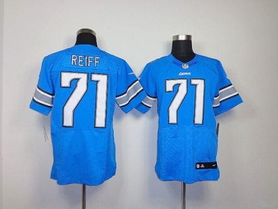 Jerseys Factory Cheap Nike Lions #71 Riley Reiff Blue Team Color