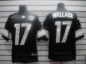 Jerseys Factory Cheap Steelers #17 Mike Wallace Black Shadow Sti