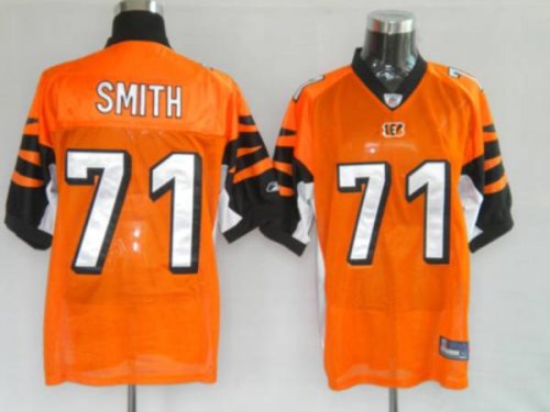 Jerseys Factory Cheap Bengals #71 Andre Smith Orange Stitched NF