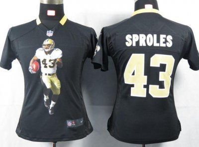 Jerseys Factory Cheap Nike Saints #43 Darren Sproles Black Team