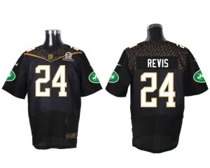 Jerseys Factory Cheap Nike Jets #24 Darrelle Revis Black 2016 Pr