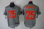 Jerseys Factory Cheap Nike Chiefs #25 Jamaal Charles Grey Shadow