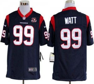 Jerseys Factory Cheap Nike Texans #99 J.J. Watt Navy Blue Team C