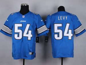 Jerseys Factory Cheap Nike Lions #54 DeAndre Levy Blue Team Colo