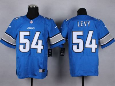 Jerseys Factory Cheap Nike Lions #54 DeAndre Levy Blue Team Colo