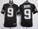 Jerseys Factory Cheap Nike Cowboys #9 Tony Romo Black Shadow Men