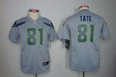 Jerseys Factory Cheap Nike Seahawks #81 Golden Tate Grey Alterna