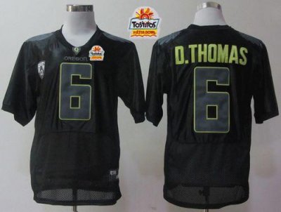 Jerseys Factory Cheap Ducks #6 De'Anthony Thomas Black Pro Comba