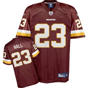 Jerseys Factory Cheap Redskins #23 DeAngelo Hall Red Stitched NF