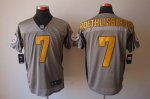 Jerseys Factory Cheap Nike Steelers #7 Ben Roethlisberger Grey S