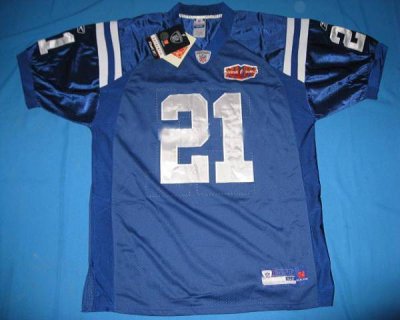 Jerseys Factory Cheap Colts #21 Bob Sanders Blue With Super Bowl