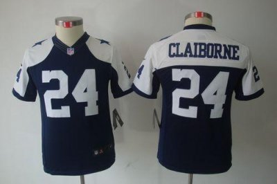 Jerseys Factory Cheap Nike Cowboys #24 Morris Claiborne Navy Blu