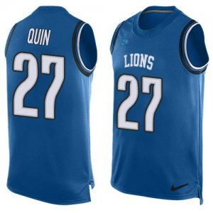 Jerseys Factory Cheap Nike Lions #27 Glover Quin Blue Team Color
