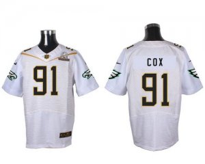 Jerseys Factory Cheap Nike Eagles #91 Fletcher Cox White 2016 Pr