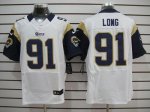 Jerseys Factory Cheap Nike Rams #91 Chris Long White Men's Embro