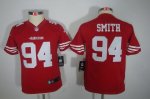 Jerseys Factory Cheap Nike 49ers #94 Justin Smith Red Team Color